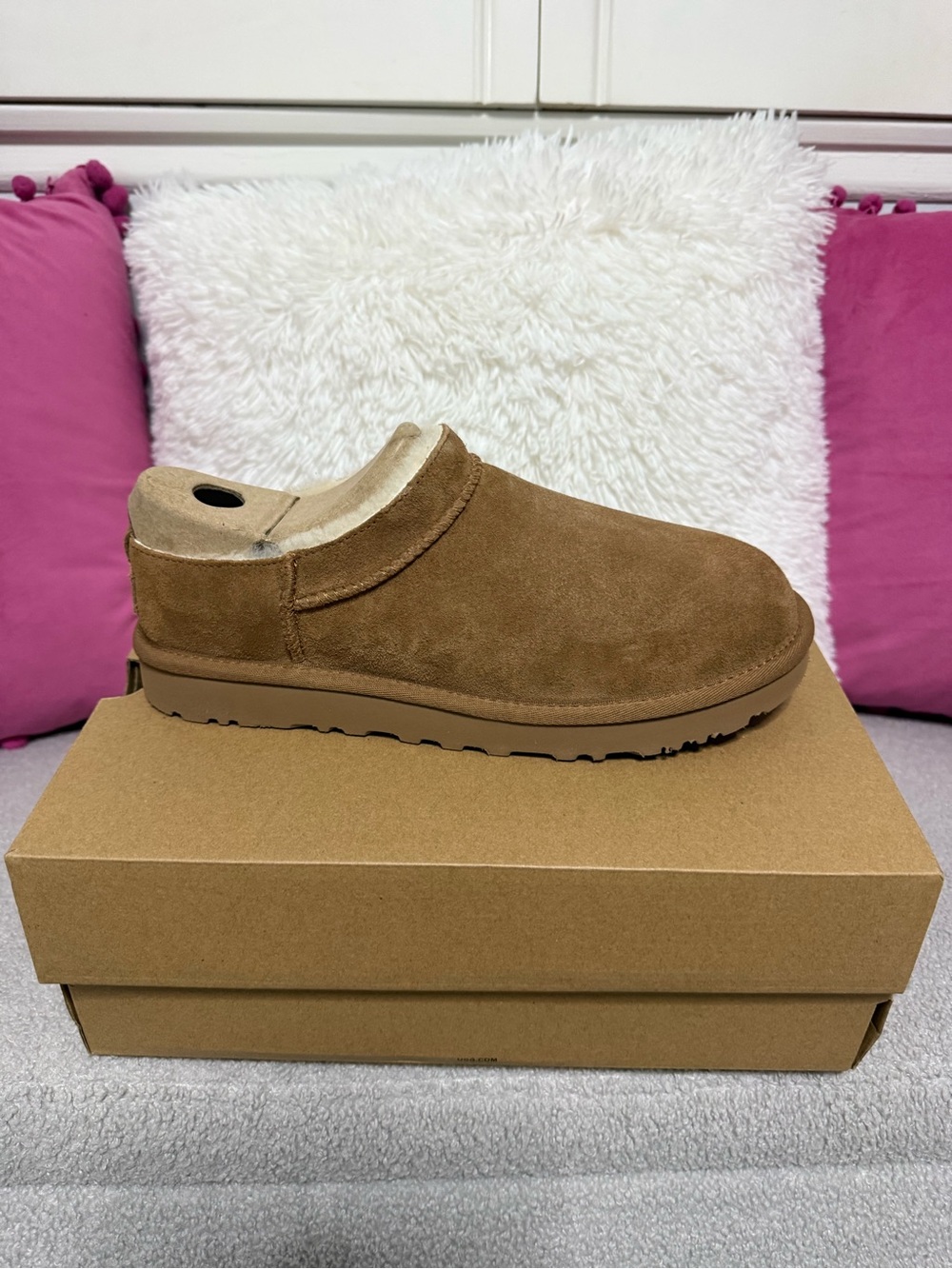 UGG Chestnut Classic Micro Slip-On Brand New In Box size 8